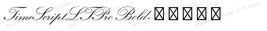 TimeScriptLTPro Bold字体转换